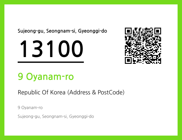 Address and Postal Code QR Code Image (CC BY 4.0)