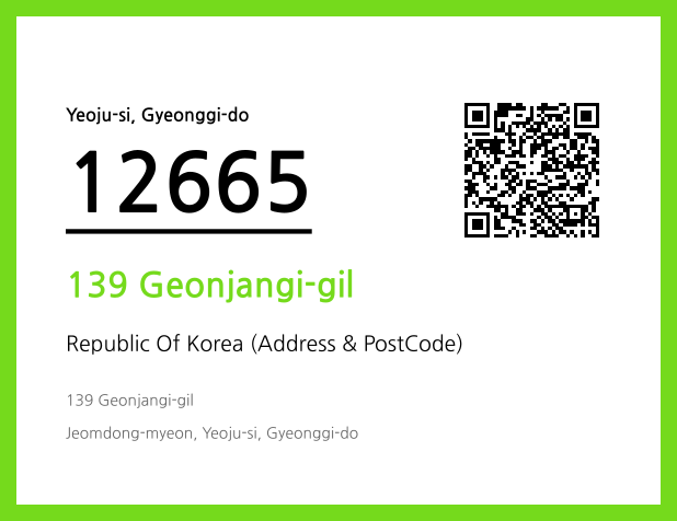 Address and Postal Code QR Code Image (CC BY 4.0)