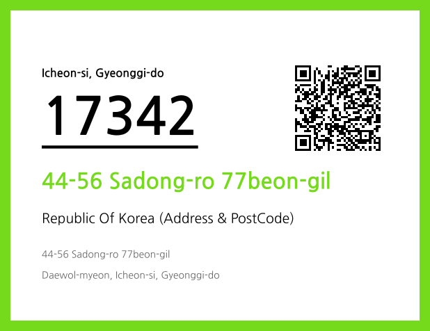 Address and Postal Code QR Code Image (CC BY 4.0)