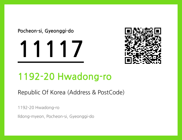Address and Postal Code QR Code Image (CC BY 4.0)