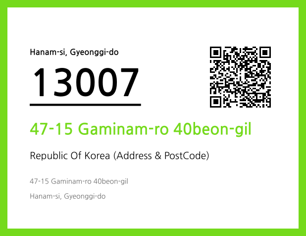 Address and Postal Code QR Code Image (CC BY 4.0)