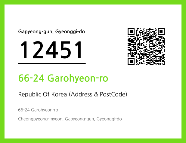 Address and Postal Code QR Code Image (CC BY 4.0)