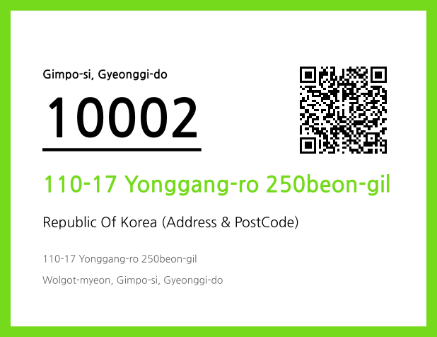 CC BY 4.0 Address and Postal Code QR Code Image (CC BY 4.0)