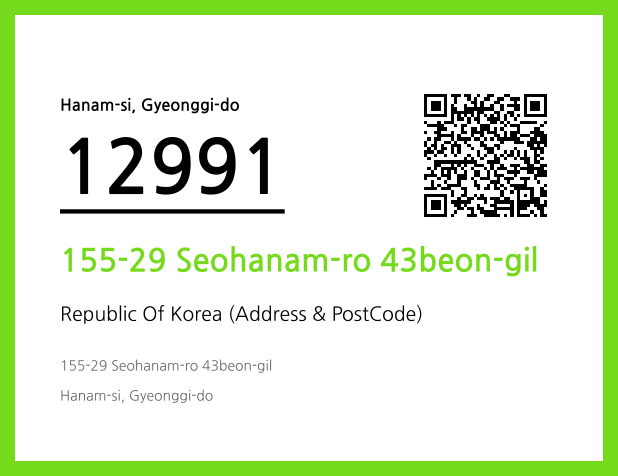 Address and Postal Code QR Code Image (CC BY 4.0)