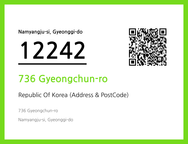 Address and Postal Code QR Code Image (CC BY 4.0)