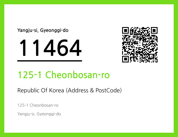 Address and Postal Code QR Code Image (CC BY 4.0)