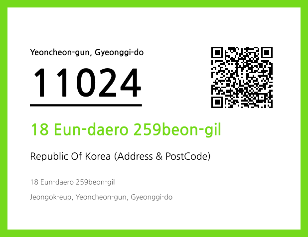 Address and Postal Code QR Code Image (CC BY 4.0)