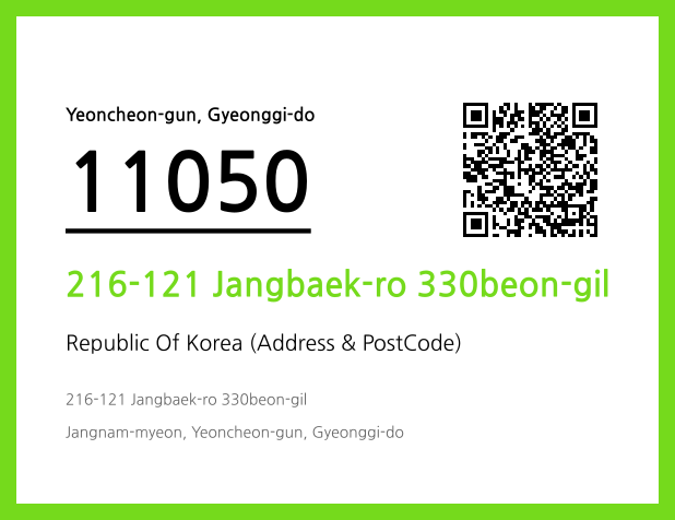 Address and Postal Code QR Code Image (CC BY 4.0)