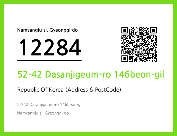 Address and Postal Code QR Code Image (CC BY 4.0)