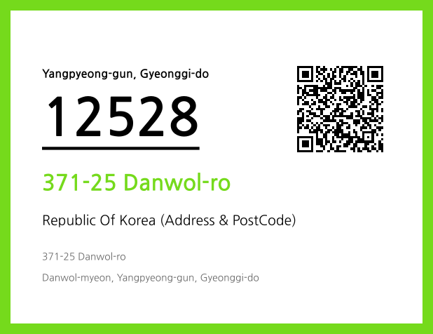 Address and Postal Code QR Code Image (CC BY 4.0)