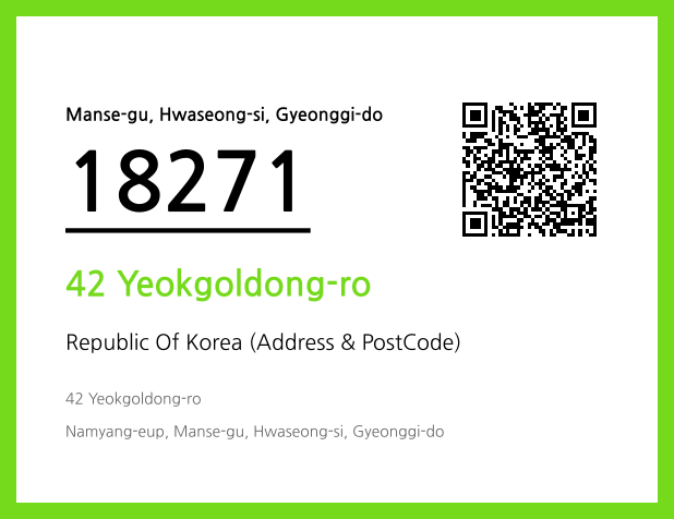 CC BY 4.0 Address and Postal Code QR Code Image (CC BY 4.0)