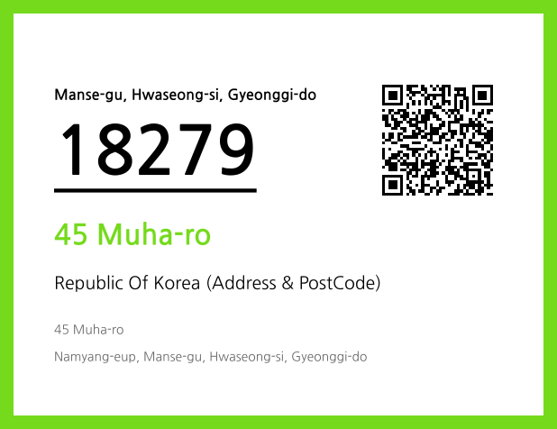 CC BY 4.0 Address and Postal Code QR Code Image (CC BY 4.0)