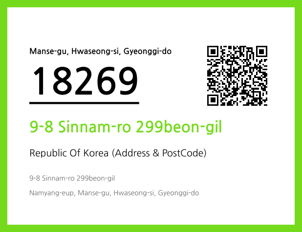 CC BY 4.0 Address and Postal Code QR Code Image (CC BY 4.0)