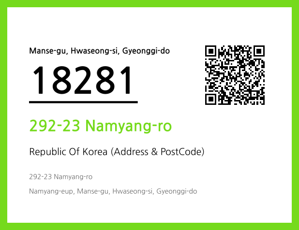 Address and Postal Code QR Code Image (CC BY 4.0)