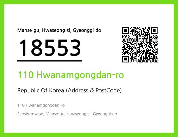 Address and Postal Code QR Code Image (CC BY 4.0)