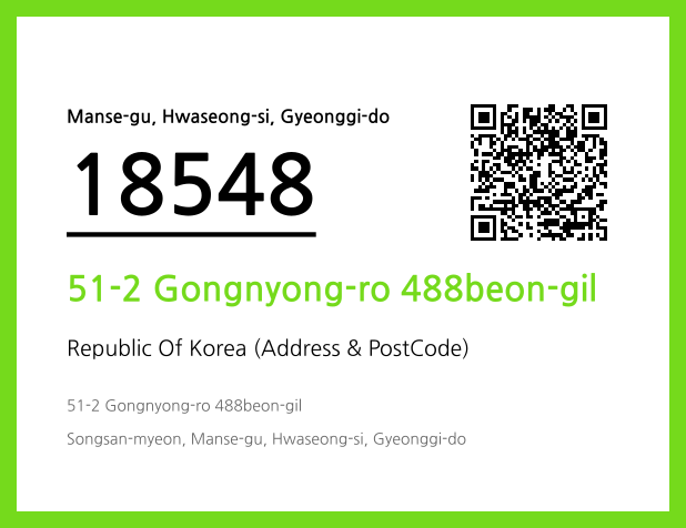 CC BY 4.0 Address and Postal Code QR Code Image (CC BY 4.0)