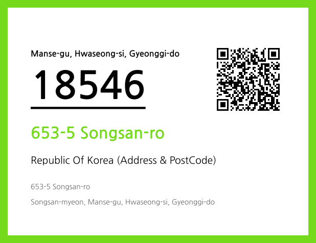 Address and Postal Code QR Code Image (CC BY 4.0)