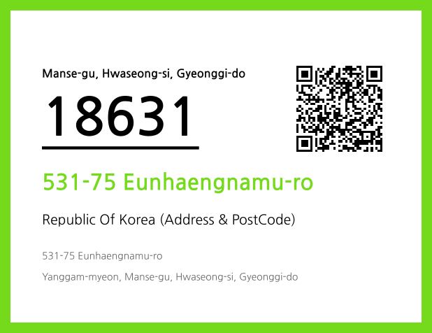 Address and Postal Code QR Code Image (CC BY 4.0)