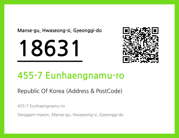 Address and Postal Code QR Code Image (CC BY 4.0)
