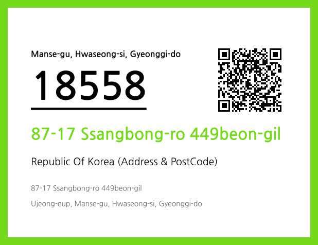 Address and Postal Code QR Code Image (CC BY 4.0)