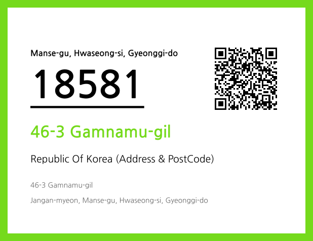 CC BY 4.0 Address and Postal Code QR Code Image (CC BY 4.0)