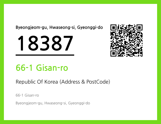 Address and Postal Code QR Code Image (CC BY 4.0)