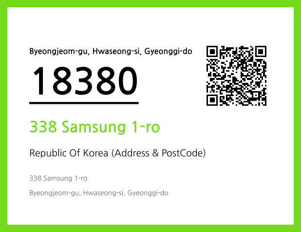 CC BY 4.0 Address and Postal Code QR Code Image (CC BY 4.0)