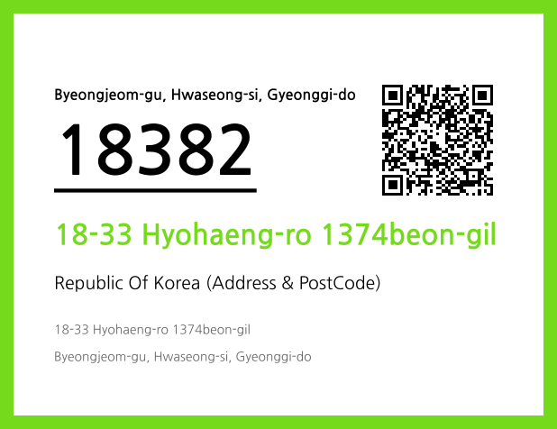 Address and Postal Code QR Code Image (CC BY 4.0)