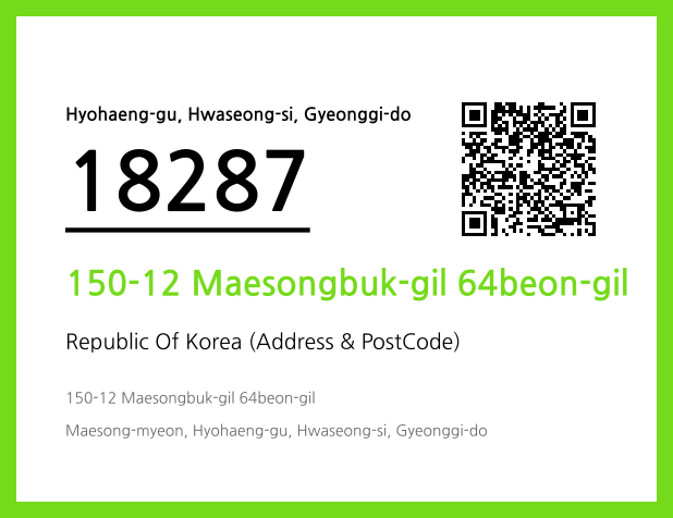 CC BY 4.0 Address and Postal Code QR Code Image (CC BY 4.0)