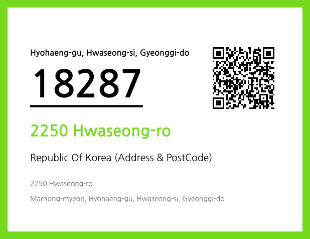 CC BY 4.0 Address and Postal Code QR Code Image (CC BY 4.0)