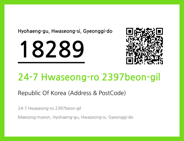 Address and Postal Code QR Code Image (CC BY 4.0)