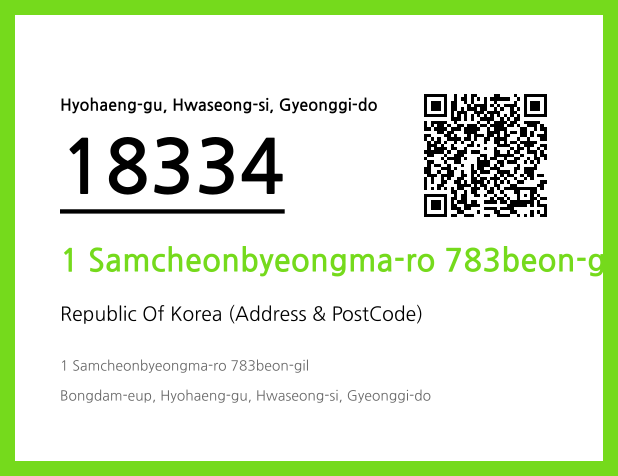 Address and Postal Code QR Code Image (CC BY 4.0)