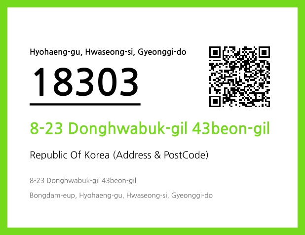 Address and Postal Code QR Code Image (CC BY 4.0)