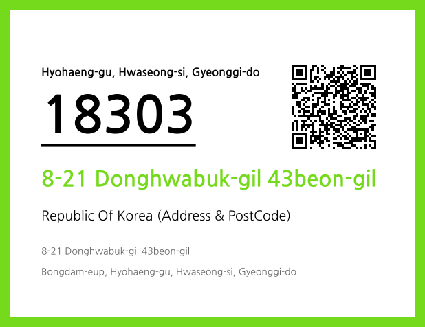 Address and Postal Code QR Code Image (CC BY 4.0)