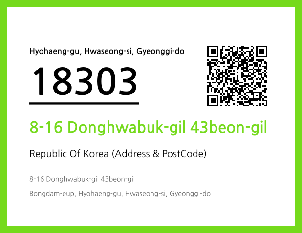 Address and Postal Code QR Code Image (CC BY 4.0)