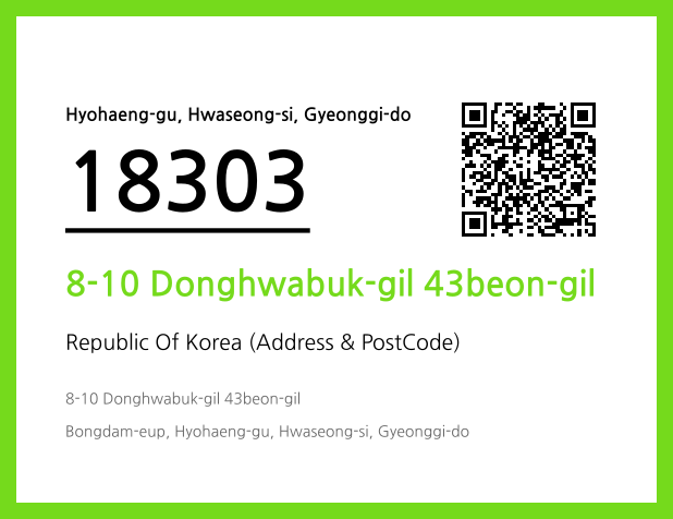 Address and Postal Code QR Code Image (CC BY 4.0)