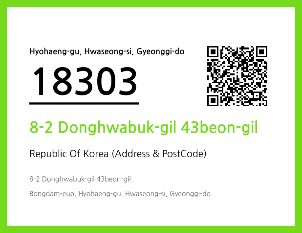 Address and Postal Code QR Code Image (CC BY 4.0)