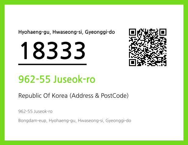 CC BY 4.0 Address and Postal Code QR Code Image (CC BY 4.0)