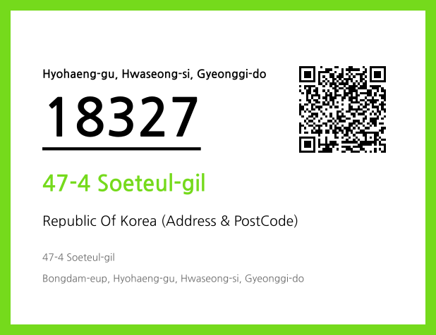 Address and Postal Code QR Code Image (CC BY 4.0)