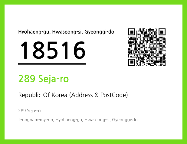Address and Postal Code QR Code Image (CC BY 4.0)