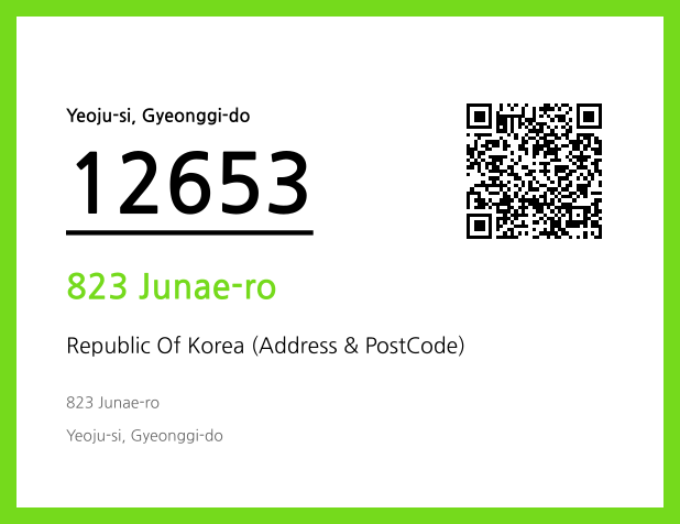 Address and Postal Code QR Code Image (CC BY 4.0)