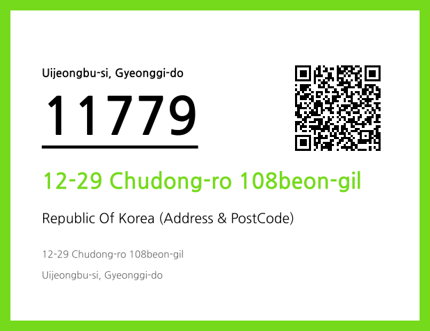 Address and Postal Code QR Code Image (CC BY 4.0)