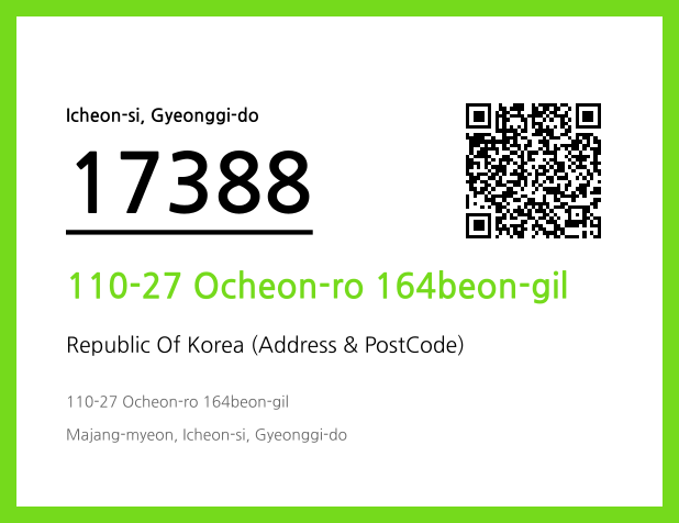 Address and Postal Code QR Code Image (CC BY 4.0)
