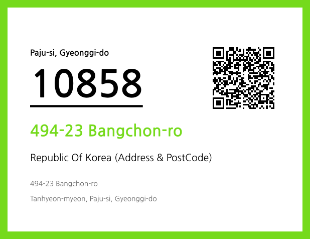 CC BY 4.0 Address and Postal Code QR Code Image (CC BY 4.0)