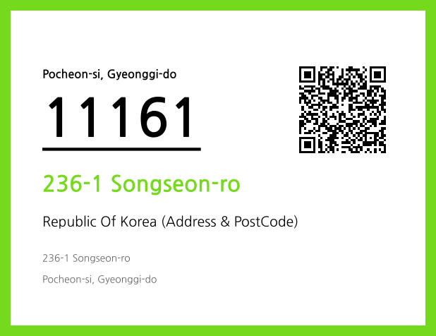 CC BY 4.0 Address and Postal Code QR Code Image (CC BY 4.0)