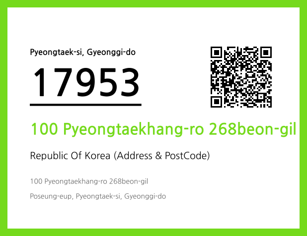 Address and Postal Code QR Code Image (CC BY 4.0)