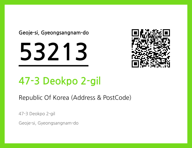 CC BY 4.0 Address and Postal Code QR Code Image (CC BY 4.0)