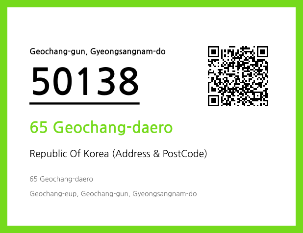 Address and Postal Code QR Code Image (CC BY 4.0)