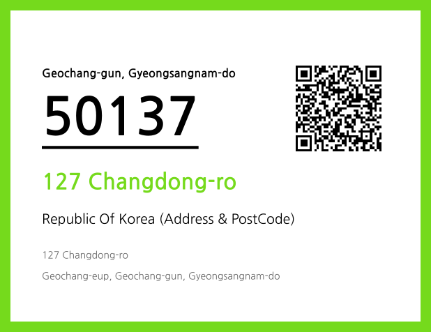 CC BY 4.0 Address and Postal Code QR Code Image (CC BY 4.0)