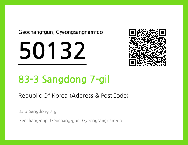 Address and Postal Code QR Code Image (CC BY 4.0)